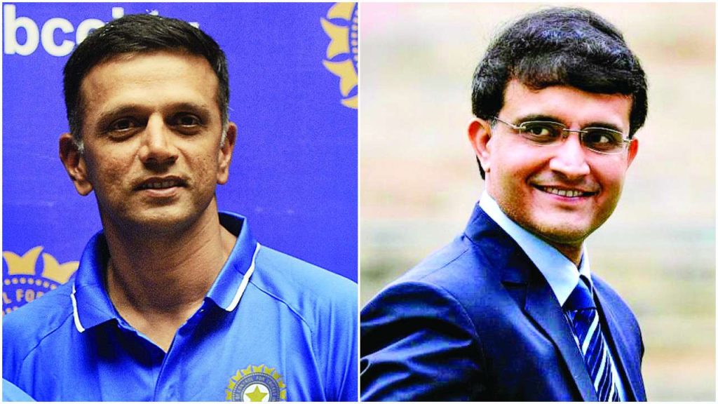 Rahul Dravid and Sourav Ganguly